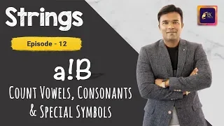 How to count vowels consonants special symbols in a String Java Programming Tutorial ABC