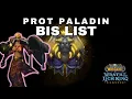Prot Paladin BiS List Phase 2