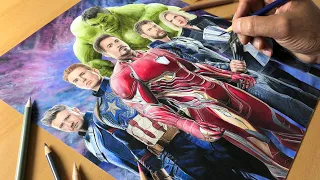 Download The Avengers Artwork - Timelapse | Artology MP3