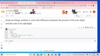 python program to difference between the product of even digits and the sum of odd digits