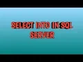 SELECT INTO in sql server By SQL Training BY SQL