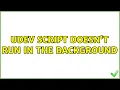 Ubuntu udev script doesn t run in the background
