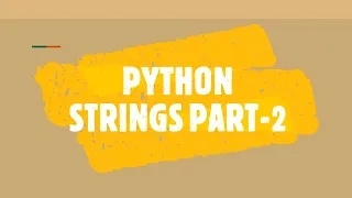 Python Strings Part-2 Python with Data Sapiens