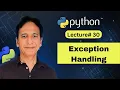 Python - Lecture 30