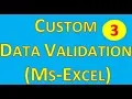 Custom Data Validation