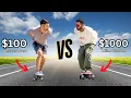 100 vs 1000 Electric Skateboard Review - HOW DIFFERENT CAN THEY BE