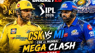 🏏 CSK vs MI | IPL 2026 Full Match Gameplay 🔥| Cricket 26 PS5 | Chennai Super Kings vs Mumbai Indians