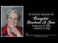 Mrs Evangeline Bouchard-St Jean