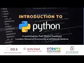 Intro to Python Data Science Summer School