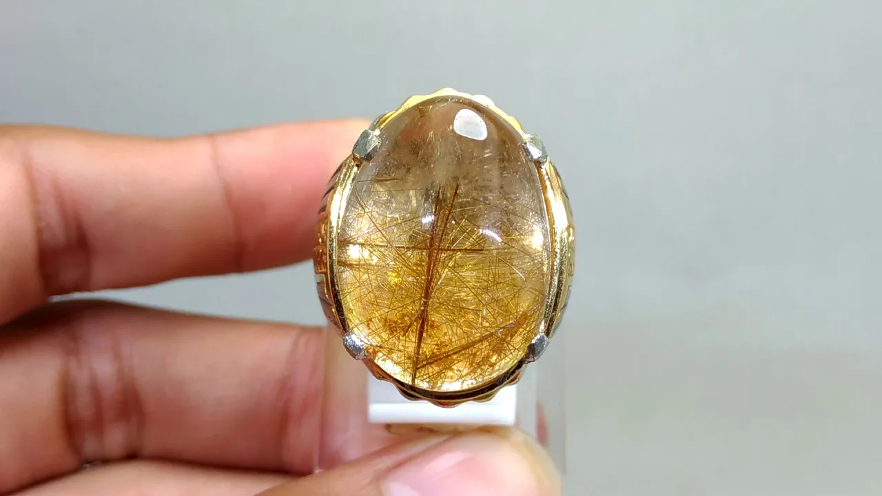 Batu Aneh 24 | Batu Quartz | Batu Rambut Emas