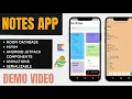 Notes app using VM Room database Part - 1 Demo Single activity application