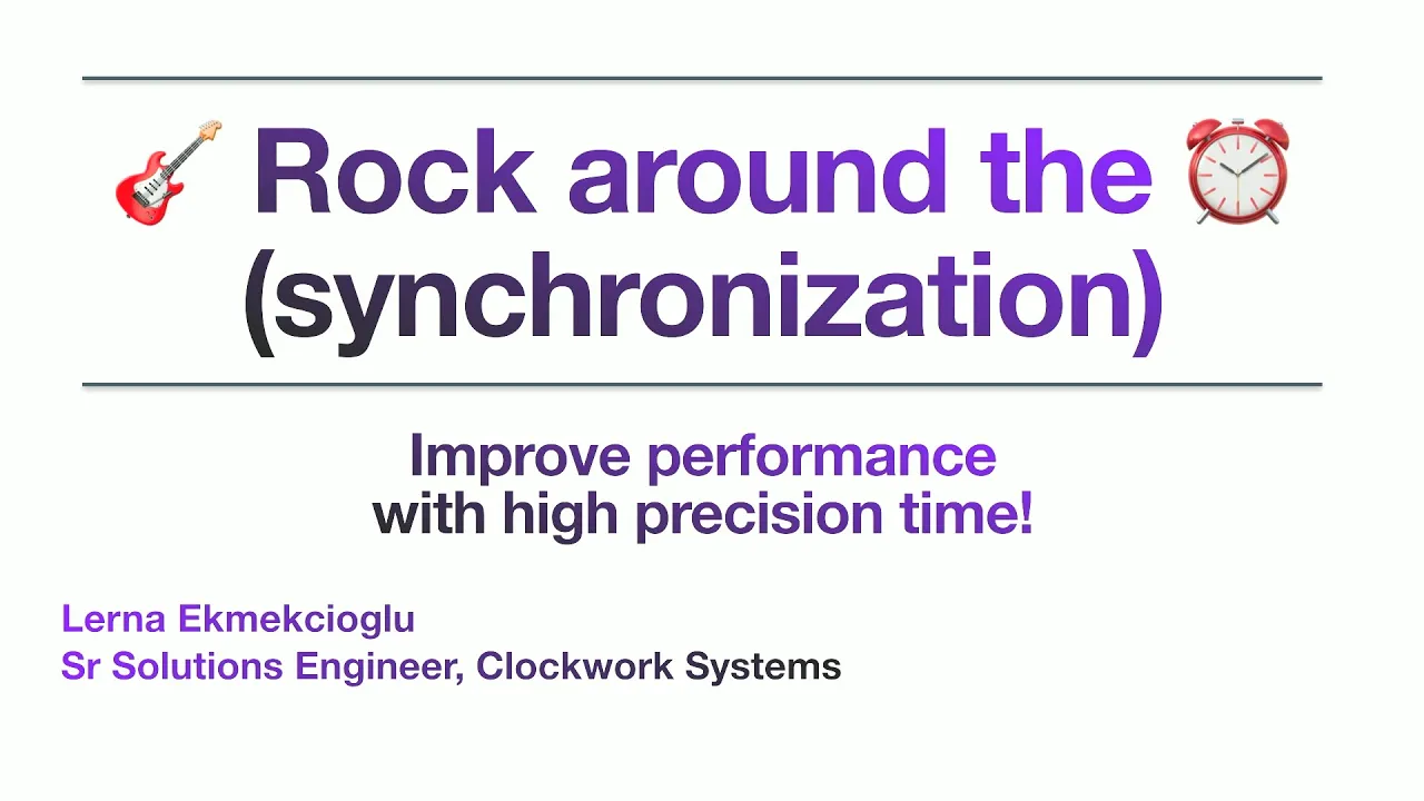 SREcon24 Europe/Middle East/Africa - Rock around the Clock (Synchronization): Improve Performance...