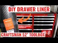How to Make Your Own Toolbox Drawer Liner Craftsman 52 Inch Toolbox Tool Chest Review Overview