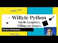 4 Paint with Turtle How to fill colors in shapes in turtle using begin - fill and end
