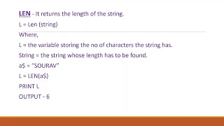 String Manipulation Functions In QBASIC Class 8 Code Mania