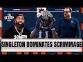 UPDATED KESHAUN SINGLETON BYRUM BROWN SHINE IN AUBURN S FIRST FALL CAMP SCRIMMAGE