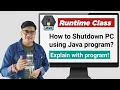 How to shutdown pc in java Java Program To Shutdown Computer in Windows