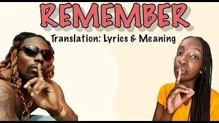 asake remember afrobeats translation lyrics and meaning 