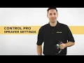 Wagner Control Pro High Efficiency Airless Paint Sprayer Settings