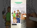 Detailed Fortnite Coloring Page