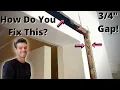 Door Trim Installation when wall sticks out too far