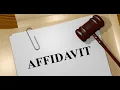 UNDERSTANDING AFFIDAVIT - FORM USE AND CONTENT