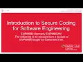 Intro to ENPM680 Introduction to Secure Coding for Software Engineering