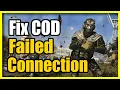 How to Fix Connection Failed Error on COD Black Ops 6 Warzone PS5 Tutorial
