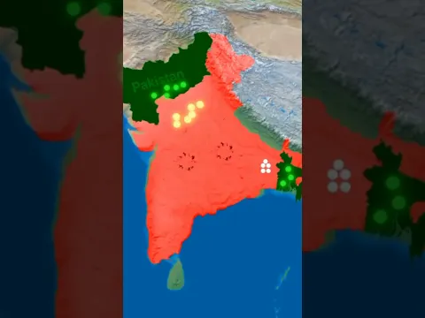 Bangladesh was created due to a mistake by Pakistan😱 #map #mapanimation #shorts