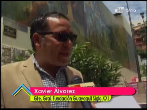 Mural de José Joaquín de Olmedo se inauguró en escalinatas del Cerro Santa Ana