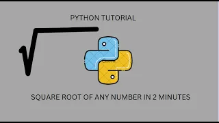 HOW TO FIND SQUARE ROOT OF A NUMBER USING TUTORIAL