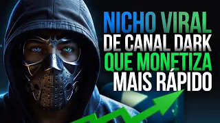 COMO CRIAR CANAL DARK VIRAL QUE MONETIZA RÁPIDO - PASSO A PASSO
