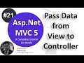 Pass data from view to controller c tutorial for beginners in net c