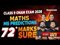 Class 9 Onam Exam 2026 Maths MS Predictions 36 Marks Sure LIVE MS SOLUTIONS
