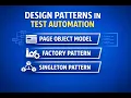 Design Patterns in Test Automation Explained Types Every QA SDET Should Know