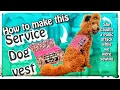 Service Dog vest sewing tutorial Pharaby helped me with a panic attack