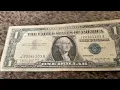 1950 s silver certificate and vintage silver dollar coin