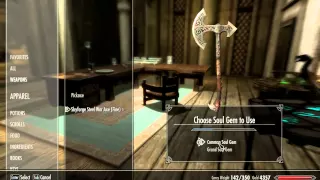 Skyrim How to recharge magic weapons