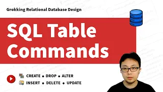 Master SQL Table Commands CREATE DROP INSERT DELETE UPDATE ALTER