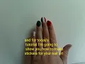 Reversed Italian Flag Design Made With DIY Nail Stickers tutorial
