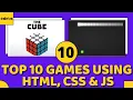 Top 10 Coding Games Using HTML CSS JavaScript Easiest Game Development For PC