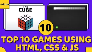 Top 10 Coding Games Using HTML CSS JavaScript Easiest Game Development For PC