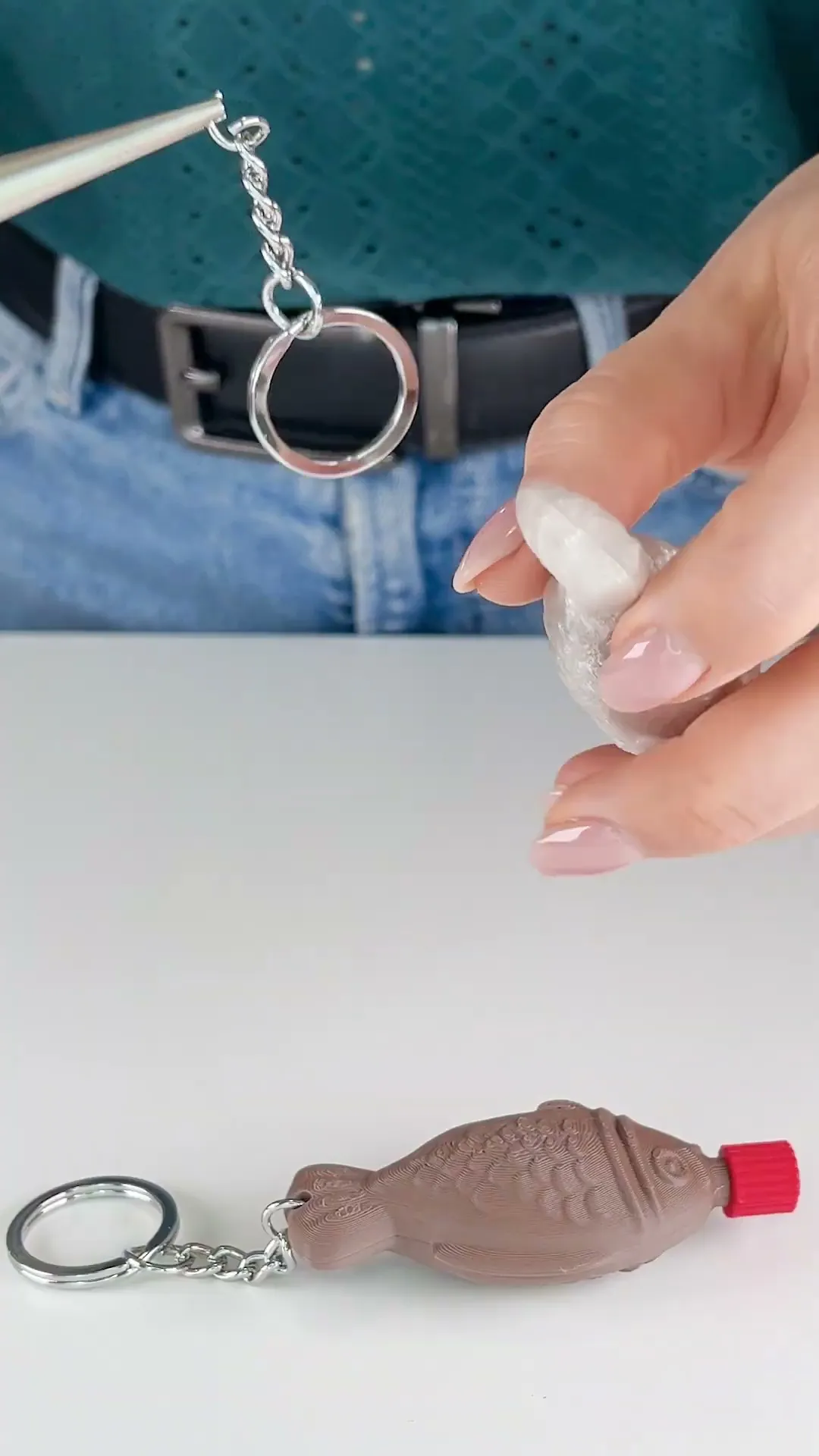 Soy Sauce Container Fidget Keychain Magnet, Sushi!