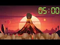5 Minute Countdown Volcano Explosion In 5 Minute