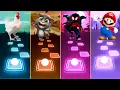 Download Lagu Chicken Song vs Talking Tom vs Sunflower vs Super Mario - Tiles Hop EDM Rush