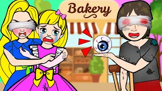 Rapunzel And Daughter Lose Their Eyes! Sad Bakery Story | Yah Doll Craft