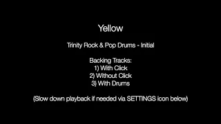 Download Yellow by Coldplay - Backing Track for Drums (Trinity Rock \u0026 Pop - Initial) MP3