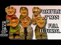 Whittle a 2 Man - Simple Beginner Friendly Full Knife Only Woodcarving Tutorial 1x1 series