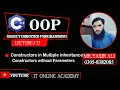 33 Contructors in multiple inheritance in C OOP tutorials For beginners