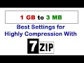 How To Compress 1GB File to 3MB With 7-Zip With Proof Latest 2025